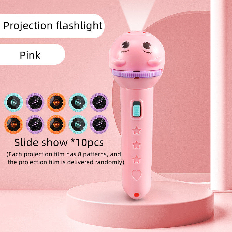 A3 Flashlight Projector Torch Lamp Toy Cute Cartoon Creativity Toy