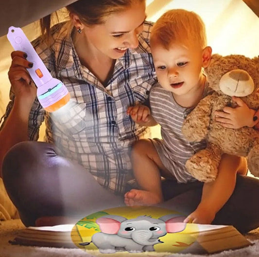 A3 Flashlight Projector Torch Lamp Toy Cute Cartoon Creativity Toy