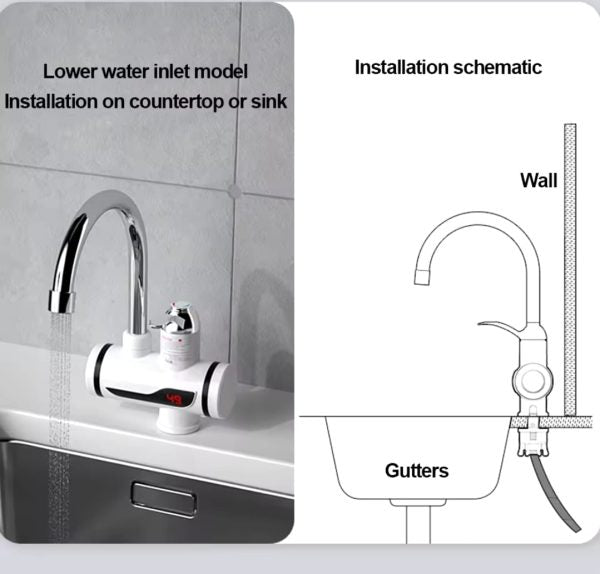 Electric Water Heating Faucet ,tap Instant 360°